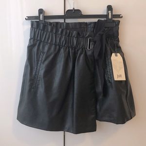 Beautiful Black Vegan Leather Skirt. Size xs